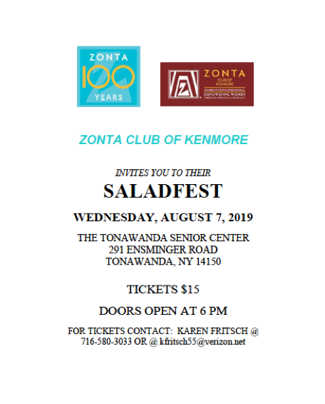 ZC of Kenmore Hosts Annual Saladfest Fundraiser Aug. 7, 2019