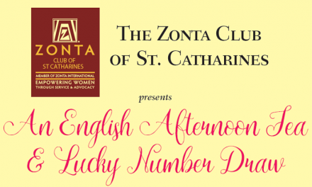 Donating to ZC of St. Catharines Afternoon Tea, Sun. Apr. 26th.